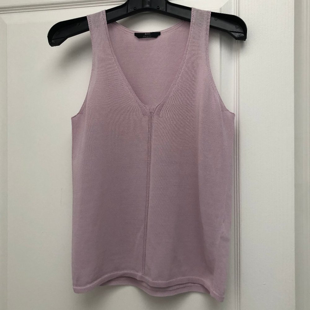 Boss by Hugo Boss Women's Light Mauve Sleeveless Top